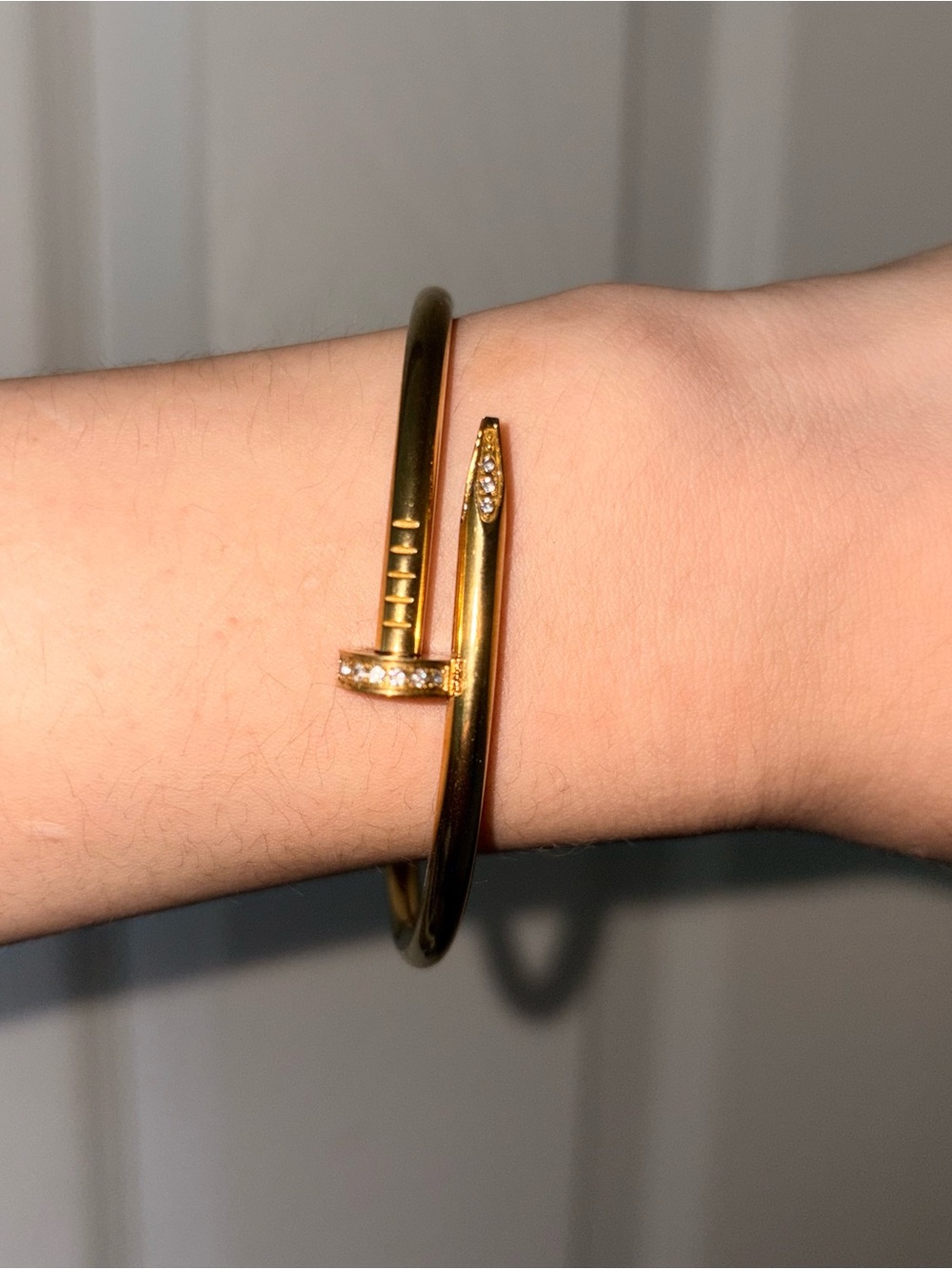 Diamond “Juste Clou” Gold Screw Bracelet